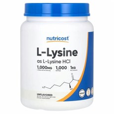 Nutricost l-라이신 무맛 1kg(35.7oz) NCS-57145, 1kg, 1개