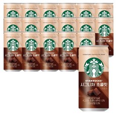 스타벅스 시그니처 초콜릿 200ml x 18캔, 18개