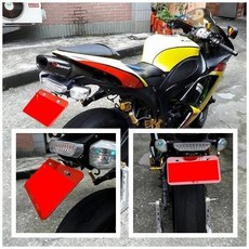 小梁部品 KAWASAKI ZX6R 636 6R NINIJA 短牌架 鬍鬚牌 後牌架 翹牌 川崎 附牌照燈 永久保固, 1個, 06-08