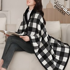 Envidia 극세사 망토 담요 포근 똑딱이 무릎담요