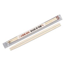 씨앤몰 CN 일회용 둥근대나무 젓가락 OPP (사랑을담아) 소량, 1박스, 100개입