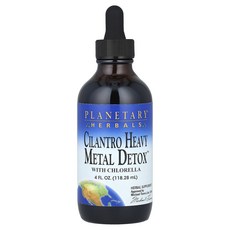 Planetary Herbals Cilantro Heavy Metal Detox 클로렐라 함유 118.28ml(4fl oz), Planetary Herbals Cilantro ..., 1개, 118ml