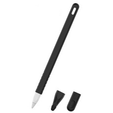 Apple Pencil Pro 二代 矽膠筆套 筆尖套, 1個, 黑