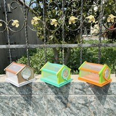 兒童手提蝴蝶籠 折疊昆蟲觀察器 蠶寶寶飼養籠 戶外昆蟲觀察, 1個, KDIY塑料网笼20CM-颜色随机发1个