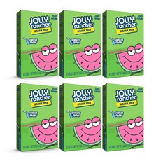 싱글 투 고! Jolly Rancher 싱글 투 고 파우더 Jolly Rancher Singles-To-Go Sugar Free Drink Mix Watermelon 6 CT, 수박_0.66 Ounce (Pack of 6), 1개, Watermelon, 3.96 Ounce (Pack o, 1개입