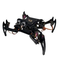QuadBot-TAD 3DOF 사족 보행 바이오닉 스파이더 로봇 키트 아두이노 DIY 프로그래밍 초보자용 STEM 교육 음, 01 Base, 01 China Mainland, 01 Base