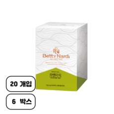 베티나르디 라벤더 티백, 1g, 20개입, 6개
