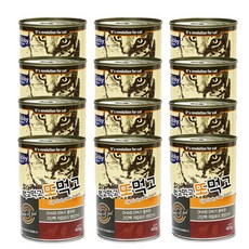 테비토퍼 먹고먹고 또먹고 고양이캔, 참치 오리지날, 400g, 48개