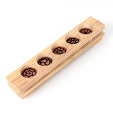 전통 별꽃 약과틀 5구 ( 원목 떡도장 다식판 떡틀 추석 떡만들기 떡판 떡스탬프 떡살 ), 1개