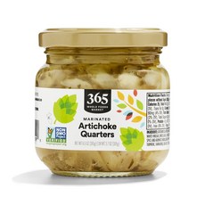 365 바이 홀 푸즈 마켓 마리네이드 아티초크 쿼터 6.5온스 365 by Whole Foods Market Marinated Artichoke Quarters 6.5 oz, 1개, 185g