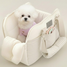 조하펫 강아지 슬링백 소형견 이동가방, 1개, 화이트