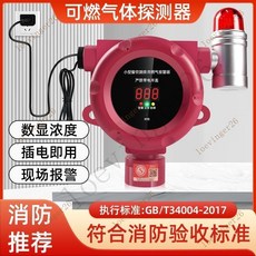 附發票*台灣出貨 可燃氣體探測報警器工業餐飲飯店商用天然氣液化氣煤氣洩漏檢測儀, 小型餐飲報警器, 1個