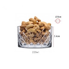 Pasabahce 永恆系列 點心碗 220mL / 威士忌杯 345mL 雕花, 1個