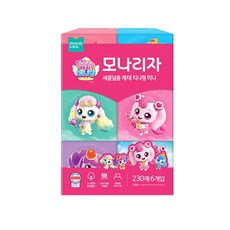 모나리자 캐치 티니핑 미니 천연펄프 미용티슈 2겹, 230개입, 6개