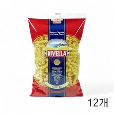 디벨라 푸실리 40번 500g X 12개 숏파스타 후실리면, 1세트