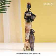 SN 아프리카 스타일 인테리어 빈티지 장식품 공예 여성, G04172B
