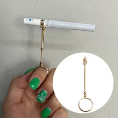 손잡이 골드 담배집게 시가렛