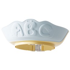 嬰幼兒洗髮帽兒童洗髮神器寶寶洗頭擋水護眼護耳可調節洗髮帽, 防水洗髮帽-ABC藍帽, 1個