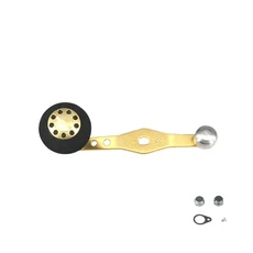 -탄소 섬유 핸들 및 알루미늄 합금 손잡이 낚시 릴 핸들 8x5mm 스피닝 베이트캐스팅 부품용 1 개 스피닝릴, 흑금, Black Gold