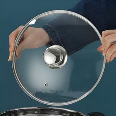 냄비뚜껑손잡이 모던 부품 스텐 유리뚜껑 교체용 품격 주방 냄비꼭지 후라이팬, 교체용 스텐 냄비 뚜껑 손잡이, 1개, 단일상품1