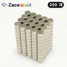 ND 지름 3mm x 두께 2mm 네오디움 원형자석 [제이스샷], 200개, 실버