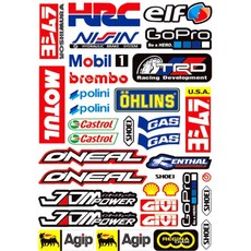 오토바이스티커 헬멧스티커 몬스터 레드불스티커 스쿠터 바이크 데칼 튜닝, 1개, 데칼 스티커 A138