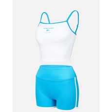 수영복 끈주머니 여성 슬리브리스 래쉬가드세트크롭비치탑바지LS2E901
