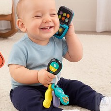 더블H샵 아기 장난감 핸드폰 치발기 세트 영어