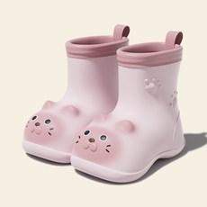 Komorebi 남아 여아 유아 키즈 아동용 레인부츠 가벼운 미끄럼방지 레인부츠