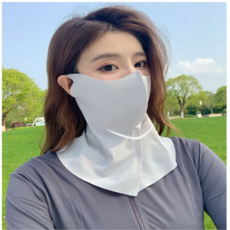 딜리버샵 자외선차단 스포츠 야외활동 골프 마스크, 연그레이, 2개