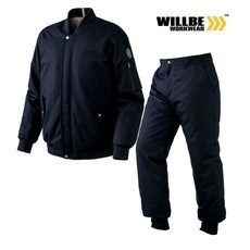 윌비 네이비 시보리점퍼 시보리바지 작업복세트 작업복 PR704 PR902