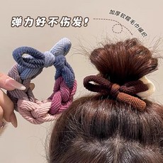 編織蝴蝶結髮圈