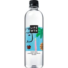 라이프water 프리미엄 강화 물 591밀리리터 병 591밀리리터 LIFEWTR Premium Enhanced Water 20 Oz Bottle 20 Fl Oz, 566g, 1개