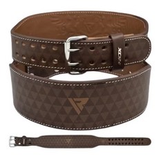 【神拳阿凱】RDX 英國 WBL-4AT ARLO 牛皮 重訓腰帶 健美 健力 咖啡色 4吋寬, L