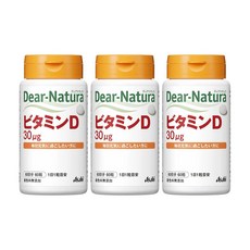 3개 세트 / 아사히 Dear Natura 비타민 D / 60일분 60정 / 일본 직구