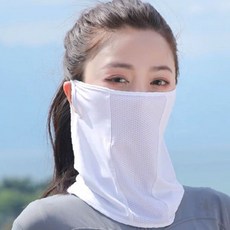 얼굴 햇빛 가리개 골프 마스크 자외선 차단 스포츠 운동 볼 안면 자전거 등산 낚시 여름, 화이트, 1개