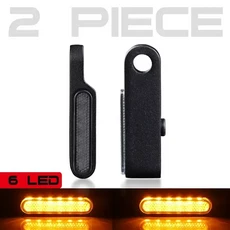 2pcs 36 led 오토바이 표시기 미니 LED 회전 신호등 성 노출증 앰버 램프 깜박임 블랙크롬 간헐적 모토
