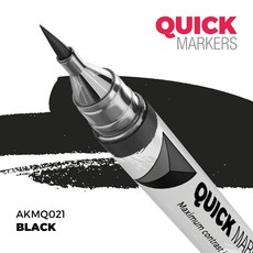 QUICK MARKERS AKMQ021 BLACK 麥克筆, 1個