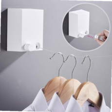 와이어빨랫줄 1단 빨래 건조대 자취필수품, 화이트, 1개