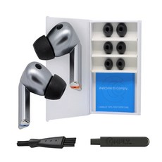 美國 COMPLY For Samsung Buds 3 Pro Buds 4 Pro 專用海綿耳塞 泡棉耳塞, 黑色, 6個