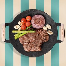 올쿡 셰프 그리들 S / 우드손잡이 / 두께 4T / 초급자용 2인 사용, 1개