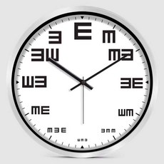 헬스장 벽시계 스포츠 아날로그시계 개성 프레임, 20. 12인치 R592 검은바늘 실버