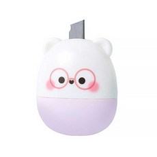 미즈코스 아기곰 개인정보 보호 유출 방지 스탬프 택배 송장 지우개, 핑크, 핑크