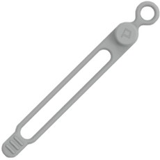 POLYWELL 寶利威爾 矽膠鈕扣型理線器 整線 捲線 繞線 綁線 固定 適用手機充電線 耳機線收納 線材收納, 灰色, 1個