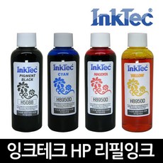 잉크테크 HP 무한 호환 리필 잉크 100ml HP8600 HP8720 HP9010 HP8710 HP8610 HP8210 HP7740 HP7720 HP7612 HP7110, 파랑염료(H8950D)×100ml, 1개