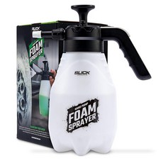 Slick Products 핸드 펌프 폼 스프레이 - 자동차 트럭 오토바이 ATV UTV 및 오프로드 차량 청소용 2L(70온스) 휴대용 미스트 스프레이어 압력 세척기