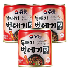 유동 뚝배기 번데기탕 얼큰한맛, 280g, 3개