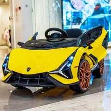 유아용 전동푸쉬카 전동차 푸쉬카 전기 전기차, 전기 3점 안전벨트 휴대폰 리모컨, 1개, G. 노란색(고급) 4륜 12V7A 배터리