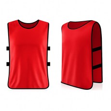 밴드형 단체 팀조끼 빨강 FREE
