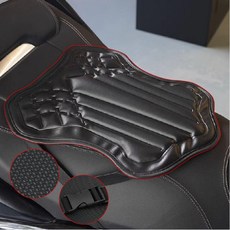 오토바이 쿨시트 여름 방석 전차종 개선형 안장 커버, 1개, 블랙